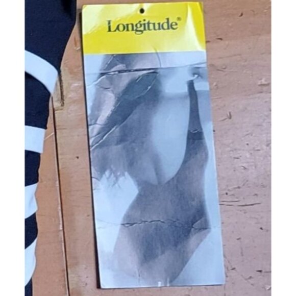 NWOT Longitude S Women's Vintage 80s 90s Retro One Piece Tummy Control Swimsuit - Picture 7 of 11